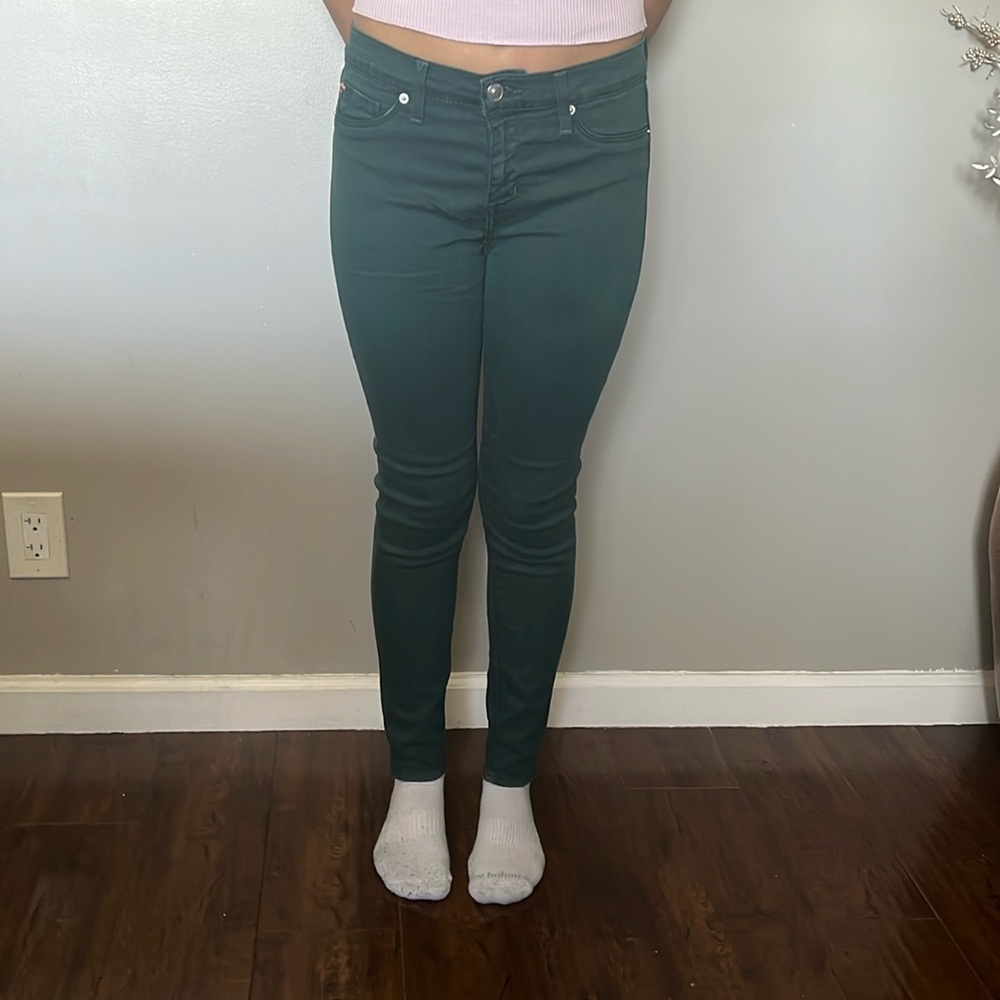 Green jeans